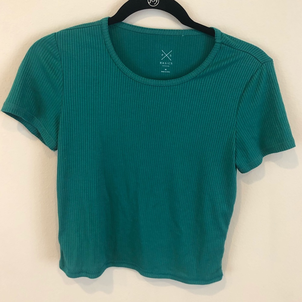 Pascun Emerald Green Short-sleeve Top 💚💗